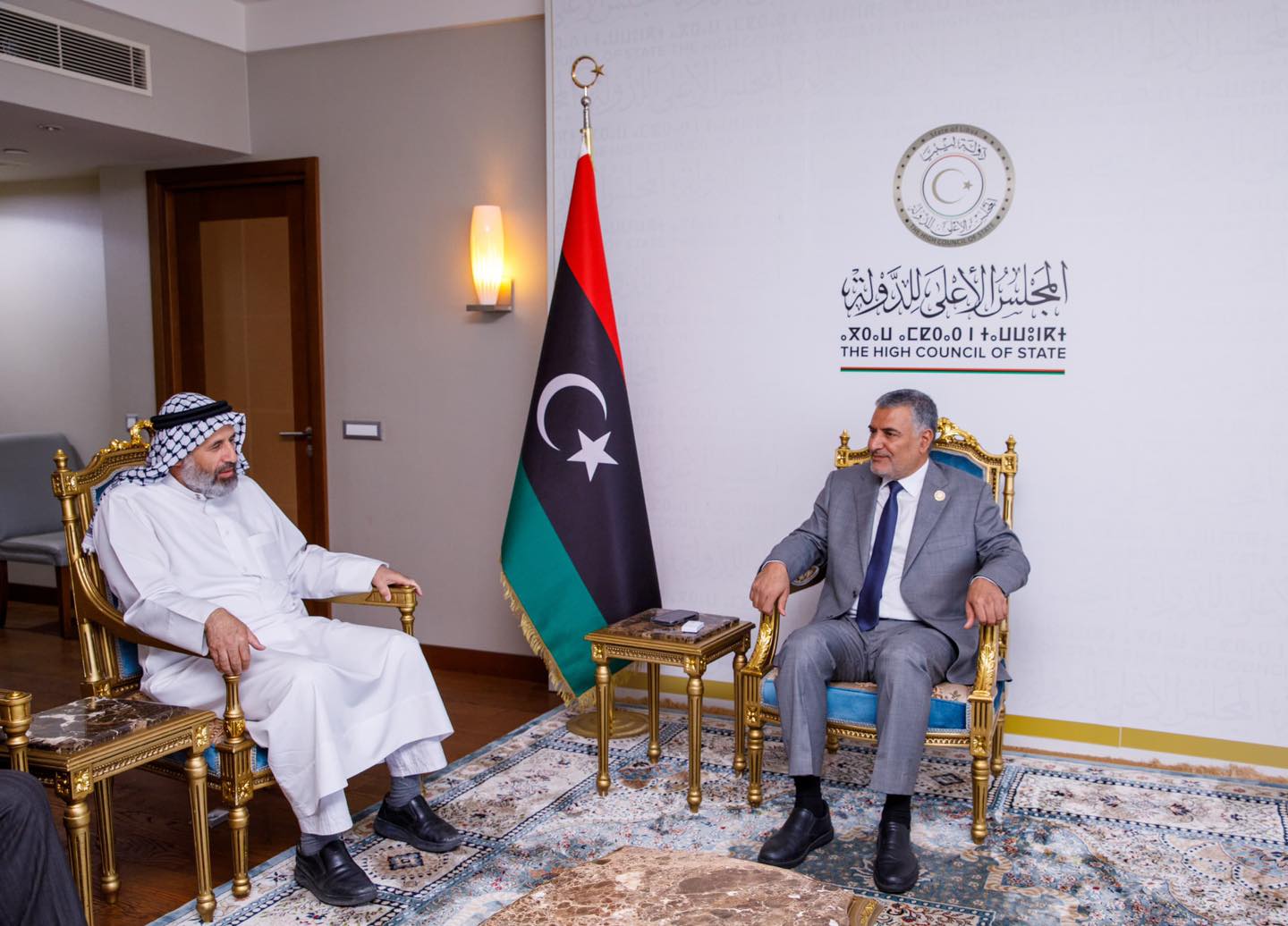وفد العلماء يزور المجلس الأعلى للدولة في ليبيا