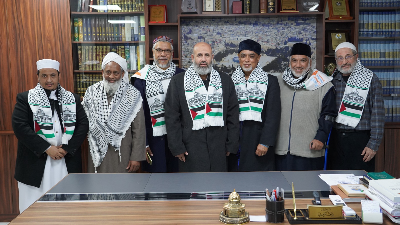 هيئة علماء فلسطين تستقبل وفداً من جنوب إفريقيا